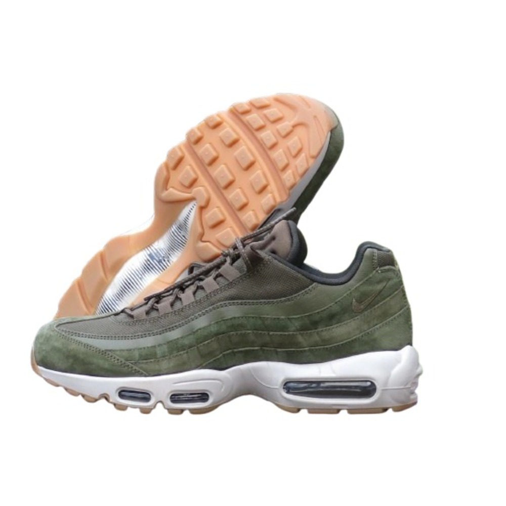 Nike Air Max 95‎ SE Olive Canvas Running Sneakers Men's Size 8 US AJ2018-300